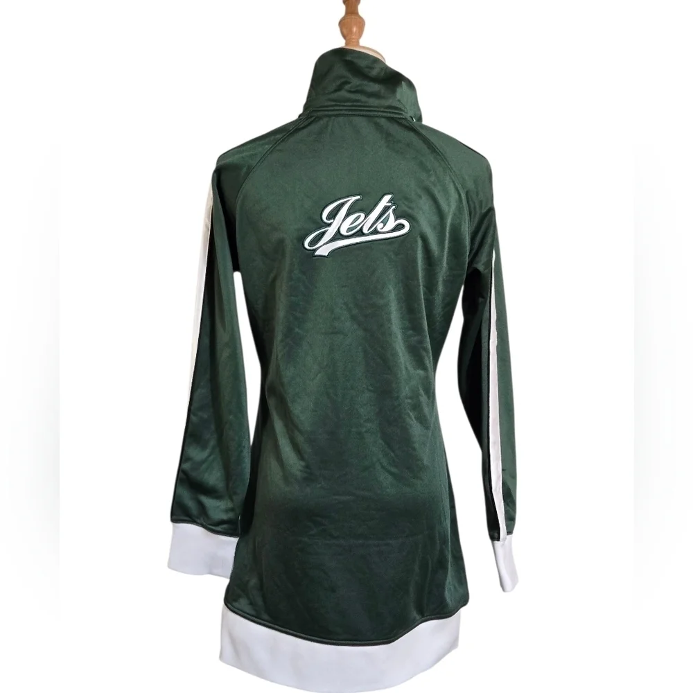 Reebok NFL New York Jets Green Football Zip Front Mini Dress NWT